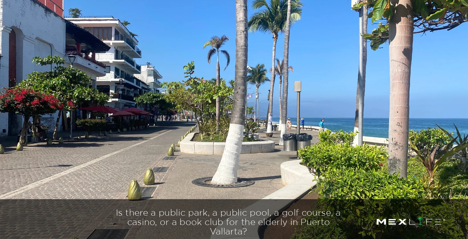 Puerto Vallarta Public park, public pool, golf course, casino, or book club for the elderly