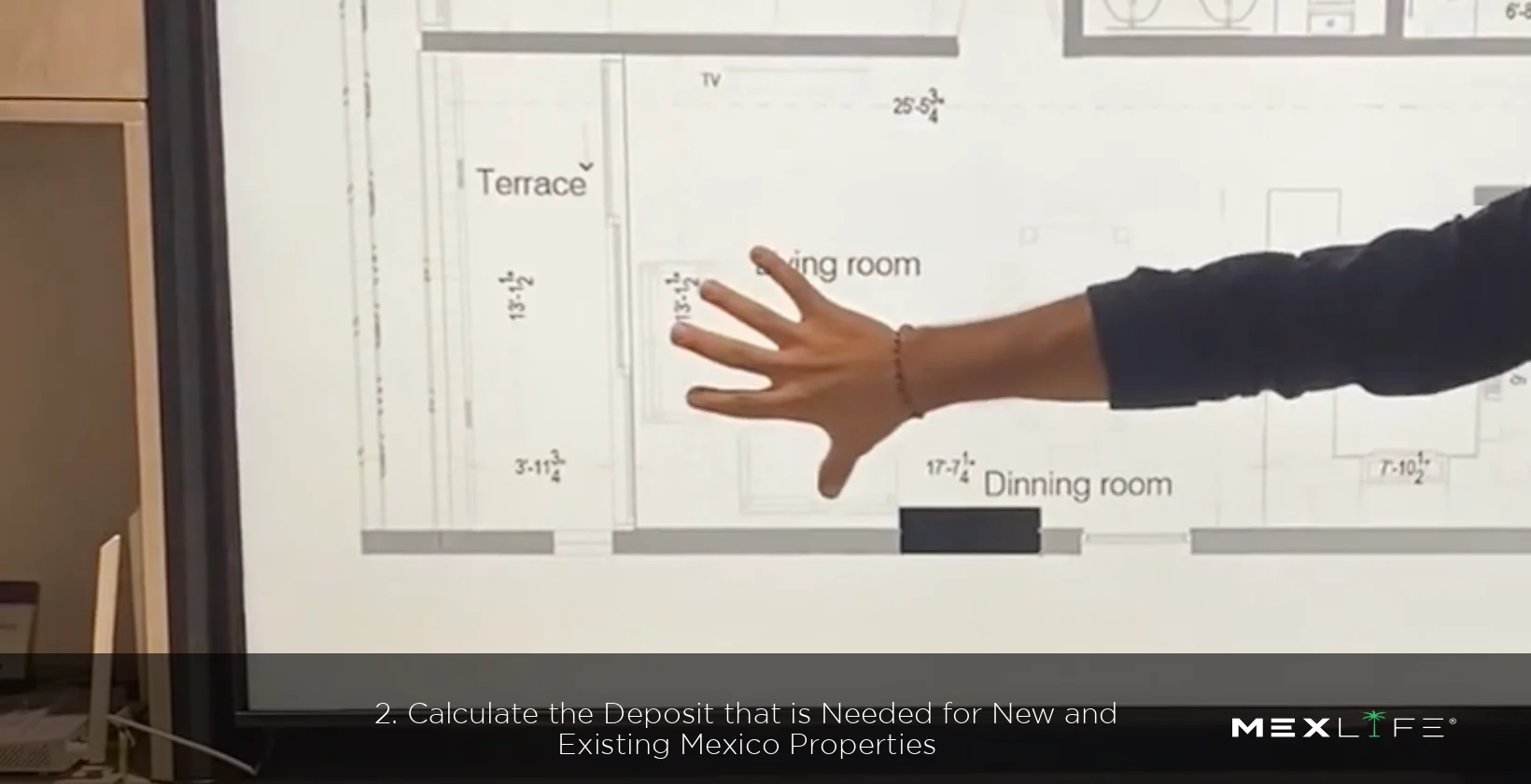 Calculating deposit needed for new and existing properties in Mexico